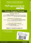 Image for MyProgrammingLab with Pearson eText - Access Card - For Building Java Programs
