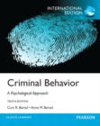 Image for Criminal Behavior : A Psychological Approach: International Edition