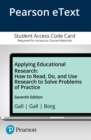 Image for Applying Educational Research : How To Read, Do, and Use Research To Solve Problems of Practice -- Pearson eText