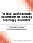 Image for End of Lean?:  Automobile Manufacturers Are Rethinking Some Supply Chain Basics