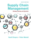 Image for Supply chain management  : strategy, planning, and operation
