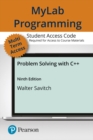 Image for MyLab Programming with Pearson eText -- Access Card -- for Problem Solving with C++