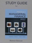 Image for Study Guide for Prinicples of Managerial Finance, Brief