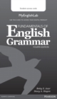 Image for Fundamentals of English Grammar MyLab English (Access Code Card)