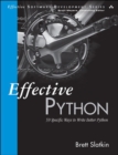 Image for Effective Python: 59 specific ways to write better Python