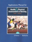 Image for Applications manual for Health &amp; physical assessment in nursing, third edition