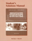 Image for Student&#39;s solutions manual for A first course in statistics, twelfth edition