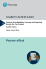 Image for Pearson eText Content Area Reading : Literacy and Learning Across the Curriculum -- Access Card