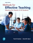 Image for Methods for effective teaching  : meeting the needs of all students
