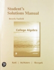 Image for Student&#39;s solutions manual for college algebra