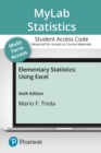 Image for MyLab Statistics with Pearson eText -- 24 Month Standalone Access Card -- for Elementary Statistics Using Excel