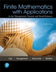 Image for Finite Mathematics with Applications In the Management, Natural, and Social Sciences