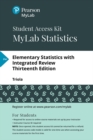 Image for MyLab Statistics with Pearson eText -- 24 Month Standalone Access Card -- for Elementary Statistics with Integrated Review