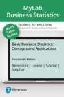 Image for MyLab Statistics with Pearson eText Access Code (24 Months) for Basic Business Statistics