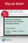 Image for MyLab Math with Pearson eText Access Code (24 Months) for Calculus for Business, Economics, Life Sciences, and Social Sciences