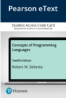 Image for Pearson eText for Concepts of Programming Languages -- Access Code Card