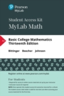 Image for MyLab Math with Pearson eText Access Code (24 Months) for Basic College Mathematics