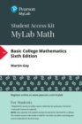 Image for MyLab Math with Pearson eText Access Code (24 Months) for Basic College Mathematics