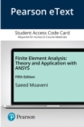 Image for Finite element analysis  : theory and application with ANSYS, fifth edition, Saeed Moaveni: Pearson etext