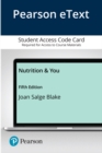 Image for Pearson eText Nutrition &amp; You -- Access Card