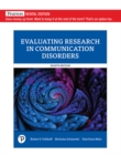 Image for Evaluating research in communication disorders