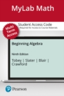 Image for MyLab Math with Pearson eText Access Code (24 Months) for Beginning Algebra