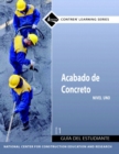 Image for Concrete Finishing Trainee Guide in Spanish, Level 1