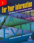 Image for For Your Information : Reading and Vocabulary Skills, DVD (Levels 1 and 2)