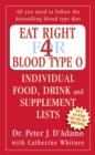 Image for Eat right for blood type O  : individual food, drink and supplement lists from Eat right for your type