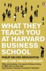 Image for What They Teach You at Harvard Business School