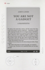 Image for You Are Not a Gadget: A Manifesto