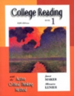 Image for College Reading with the Active Critical Thinking Method : Book 1