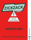 Image for Zickzack Neu! : With New German Spellings : Stage 1 : Teacher&#39;s Book