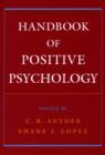 Image for Handbook of positive psychology