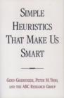 Image for Simple heuristics that make us smart
