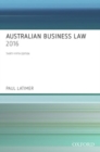 Image for Australian Business Law 2016