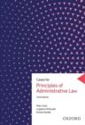 Image for Cases for Principles of administrative law