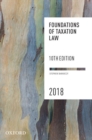 Image for Foundations of taxation law 2018