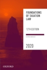 Image for Foundations of taxation law 2020