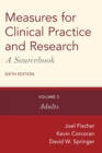 Image for Measures for clinical practice and research  : a sourcebookVolume 2,: Adults