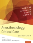 Image for Anesthesiology critical care board review