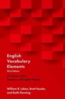 Image for English vocabulary elements  : a course in the structure of English words