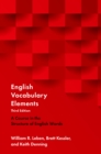 Image for English Vocabulary Elements: A Course in the Structure of English Words