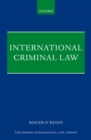 Image for International criminal law