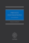 Image for Private foundations: law and practice