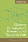 Image for Electron paramagnetic resonance of transition ions