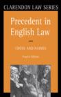 Image for Precedent in English Law