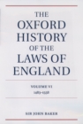 Image for The Oxford history of the laws of England
