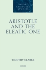 Image for Aristotle and the Eleatic One