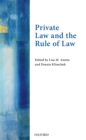 Image for Private law and the rule of law